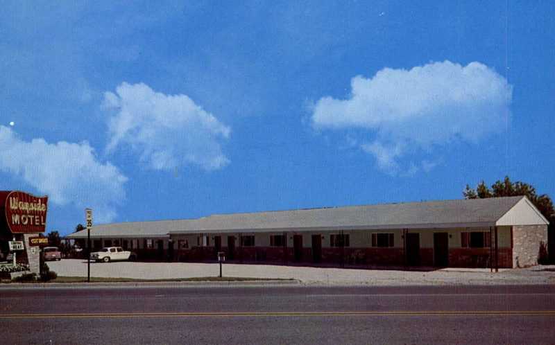 Wayside Motel - Postcard